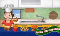 permainan pembuat pizza mini & memasak dapur Screen Shot 3