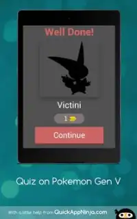 Quiz on Pokemon Gen V Screen Shot 7