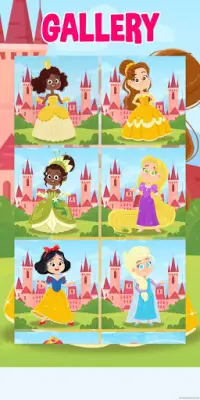 👸Princess Sliding Puzzle 🧩A puzzle game for kids Screen Shot 4