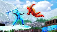 Flying Ice Hero War - Robot Fighting Games 2021 Screen Shot 0
