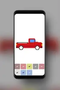 Cars Pixel Art-Free Coloring Book Screen Shot 3