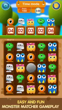 Funny Tiles: Monster Match 3 Puzzle Screen Shot 1