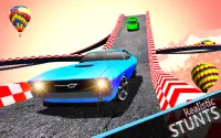 मेगा रैंप कार स्टंट 3 डी: कार स्टंट गेम Screen Shot 3