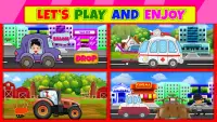 Build Cars Driving Job Work: Puzzle Games for Kids Screen Shot 2