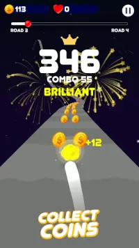 Space Road: color ball game Screen Shot 4