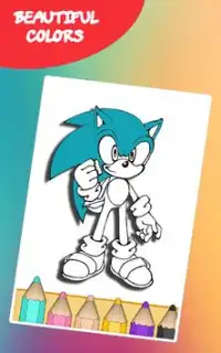How to color Sonic (Sonic Coloring Game) Screen Shot 0