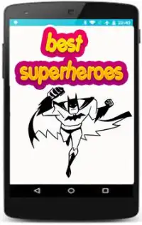 superheroes coloring pages games for kids Screen Shot 2
