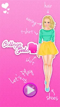 College Girls - Dress Up Games Screen Shot 0