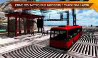 Drive City Metro Bus Impossible Track Simulator Screen Shot 3