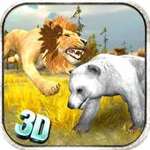 لعبة الأسد محاكي 3D -Safari