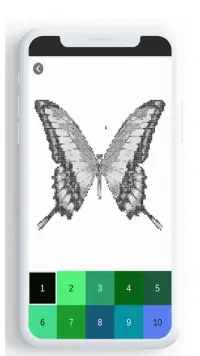 Butterfly Color By Number, butterfly coloring . Screen Shot 11