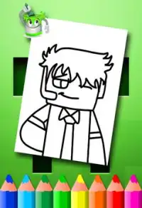 Minecraft Coloring Pages Screen Shot 3