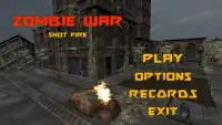 Zombie war: shot fire Screen Shot 3