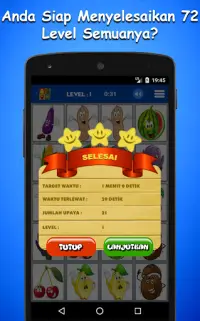 Permainan Memori bagi Anak-Anak – Buah & Sayur Screen Shot 3