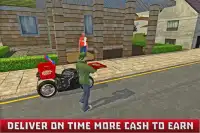 Moto Pizza Delivery Boy 3D Screen Shot 5