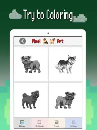Dogs color by number: Pixel art dog coloring 2019 Screen Shot 6