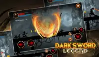 Dark Shadow Legend - Black Swordman Hero Fight Screen Shot 0