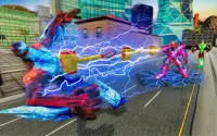 Superhero Police Robot Shooting Transform War Game Screen Shot 1