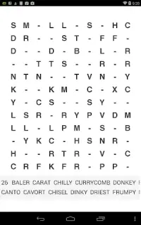 Missing Vowels Word Search Screen Shot 2