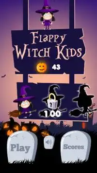 Flappy Witch Kids Screen Shot 0