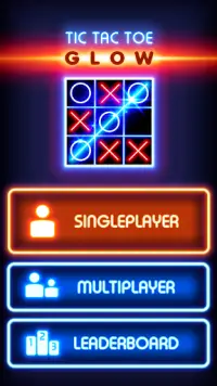 Tic Tac Toe Glow Screen Shot 0