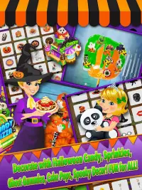 Halloween Fair Food Maker Game - Make Candy Donuts Screen Shot 2