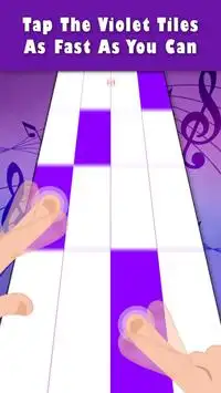 Violet Piano Tiles Screen Shot 1