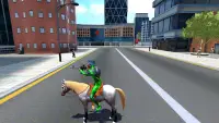 Rope Frog Ninja Hero Car Vegas Screen Shot 1
