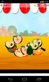 cut fruit game Screen Shot 0