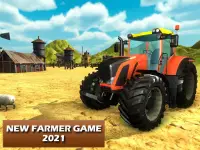 Novo jogo fazendeiro - Jogos de trator 2021 Screen Shot 6