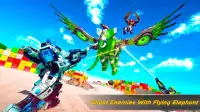 Flying Elephant Robot Car Game - Car Robot War Screen Shot 6