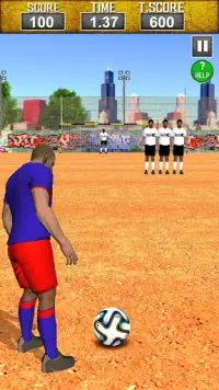 स्ट्रीट सॉकर चैंपियंस: फ्री फ़्लिक फुटबॉल गेम्स Screen Shot 0