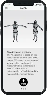BMI 3D - Body Mass Index and body fat in 3D Screen Shot 2