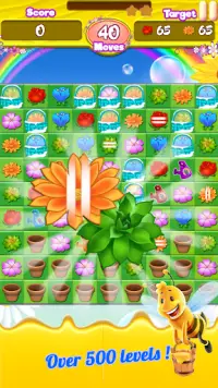 Flower Crush Match 3 - Blossom Legend Garden Games Screen Shot 4