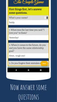 The Couple Game: Relationship quiz game ❤️ Screen Shot 2