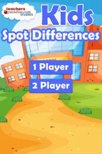 Kids Spot The Differences Game Screen Shot 0