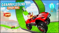 Granny Legend Crazy Ride: Car Stunts Shoot 2k20 Screen Shot 0