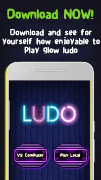 Glow Ludo - Dobbelspel Screen Shot 3