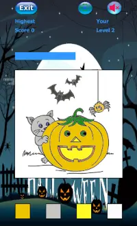 Picker koloru Halloween Screen Shot 2