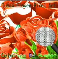 Tulip Flower Pixel Art-Flowers Coloring By Number Screen Shot 0