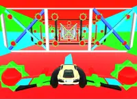 Real Flying Car -Speed Tron Cube Tunnel Trouble 3D Screen Shot 6