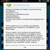 Chess Queen,Knight and Bishop Problem Screen Shot 5