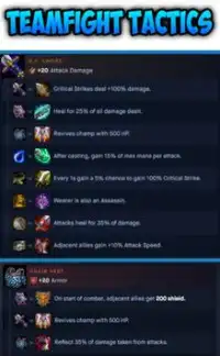 TEAMFIGHT TACTICS ITEMS | CRAFTING GUIDE TFT Screen Shot 0
