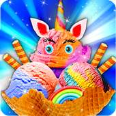 Unicorn Cầu vồng Ice Cream Maker: Carnival Hội chợ