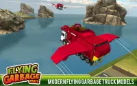 City Garbage Flying Truck- Flying Games Screen Shot 1