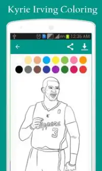 Kyrie Irving Coloring Screen Shot 1