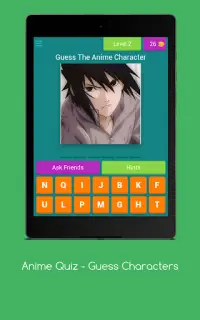 Anime Quiz - Guess Characters Screen Shot 8