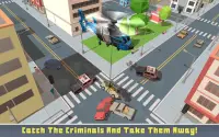 Blocky Helicopter City Heroes Screen Shot 0
