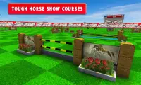 juego 3D montar a caballo montado: salto caballos Screen Shot 4