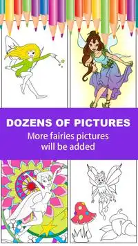 Tink Fairy Princess Coloring Book for Kids Bell Screen Shot 0